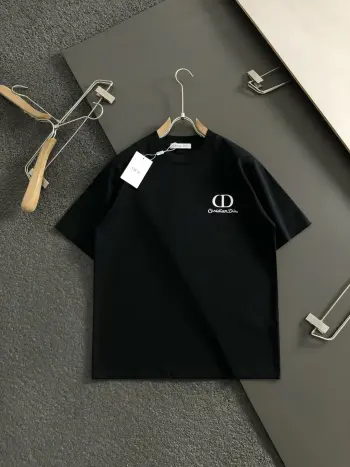 Heavy industry Cd letter fine embroidery spring and summer short sleeves Replica Dior Tshirts and Polos
