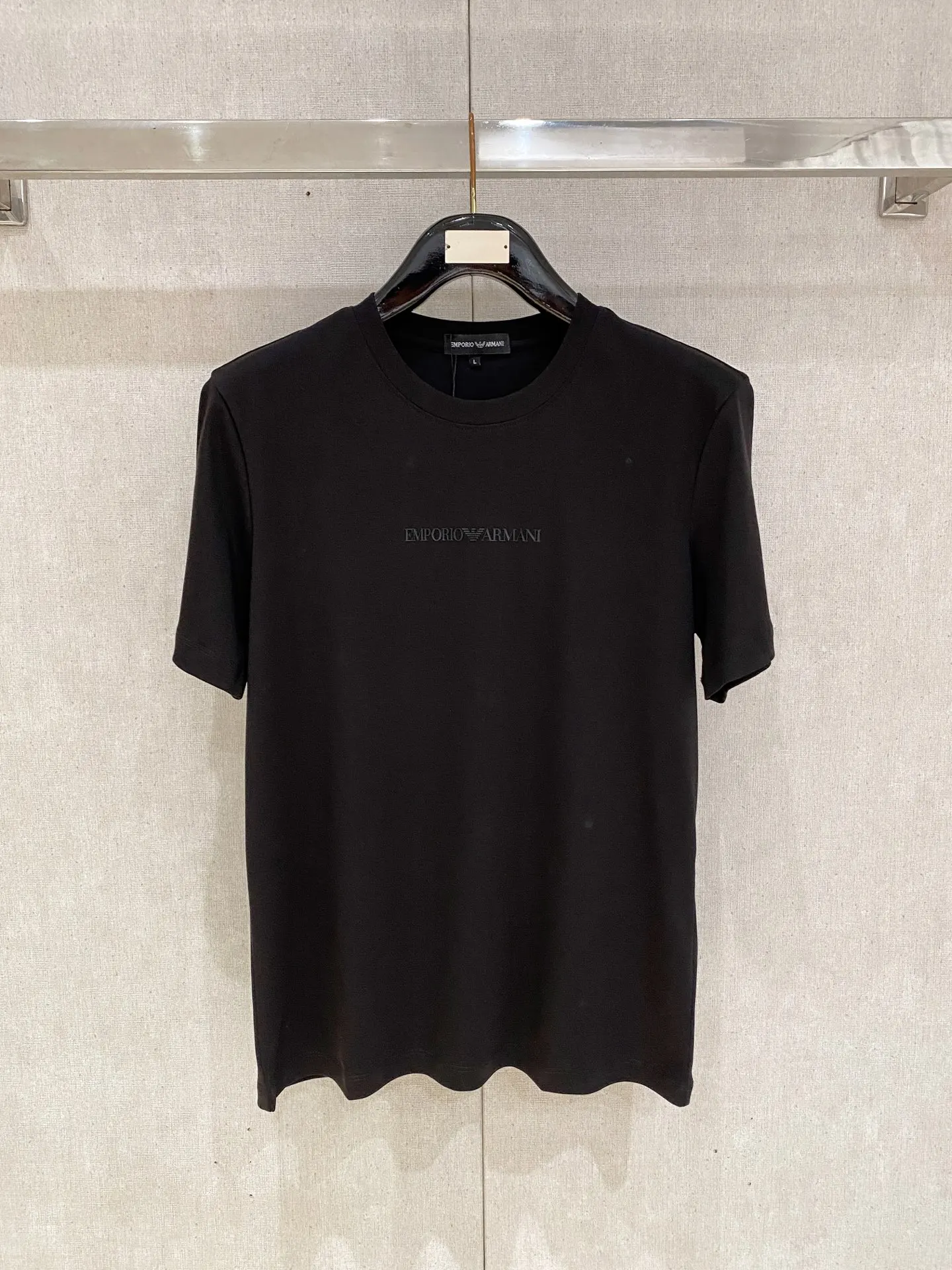 Armani Xinjiang Long Staple Cotton Round Neck Short Sleeve Polo