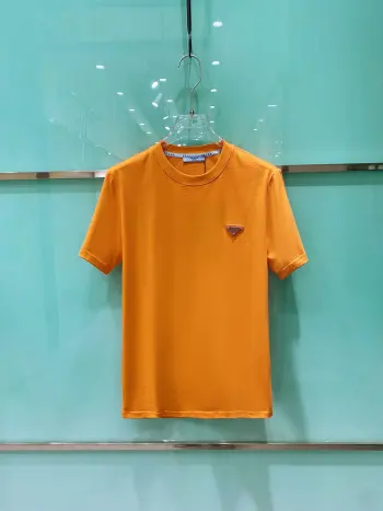 New style latest short-sleeve round-neck T-shirt Replica Prada Tshirts and Polos