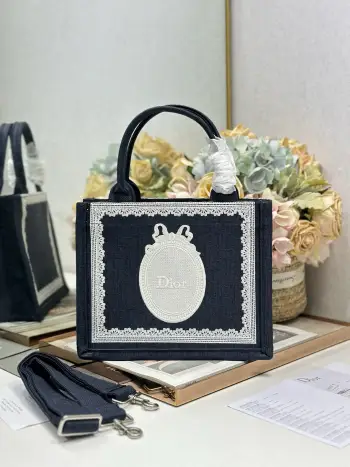 1286 Pattern Mixed Shopping Bag Women s Shoulder Bag Replica Dior womens bags