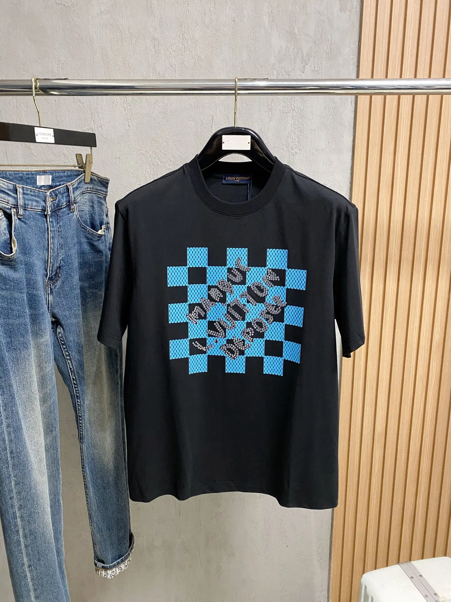 Louis Vuitton Imported Egyptian cotton men s short-sleeve T-shirt