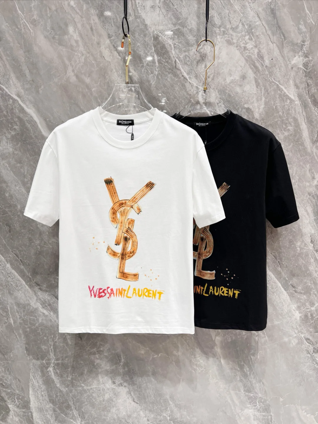 SAINT LAURENT New style latest short-sleeve round-neck T-shirt