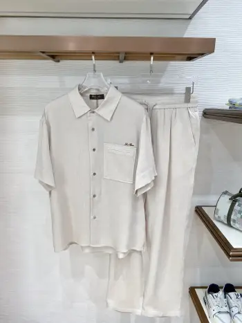 Spring Suit Men s Short Sleeve Set Replica Loro Piana Tshirts and Polos