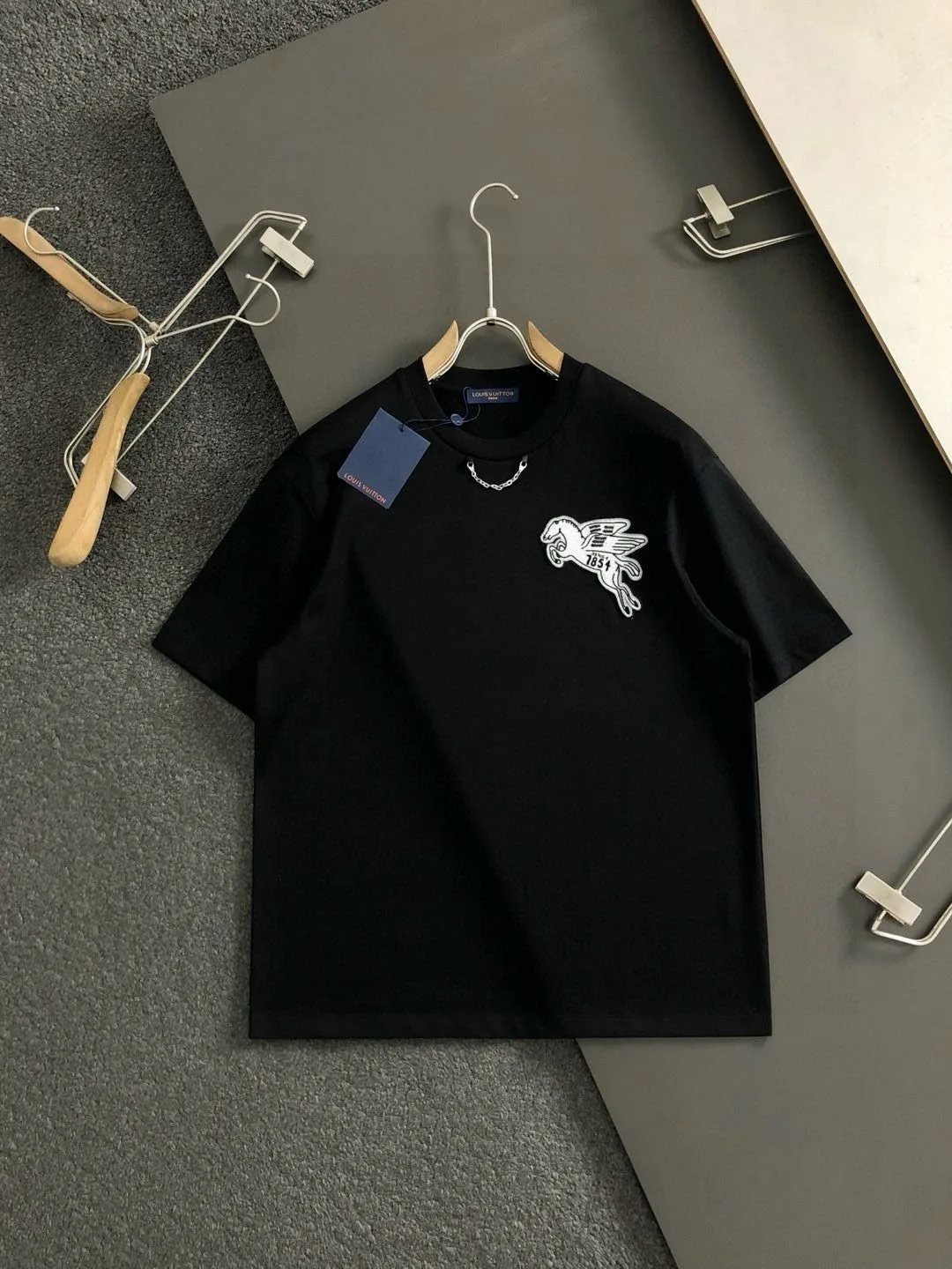 Loro Piana Metal chain collar short-sleeve for spring and summer Loro Piana Metal chain collar short-sleeve for spring and summer