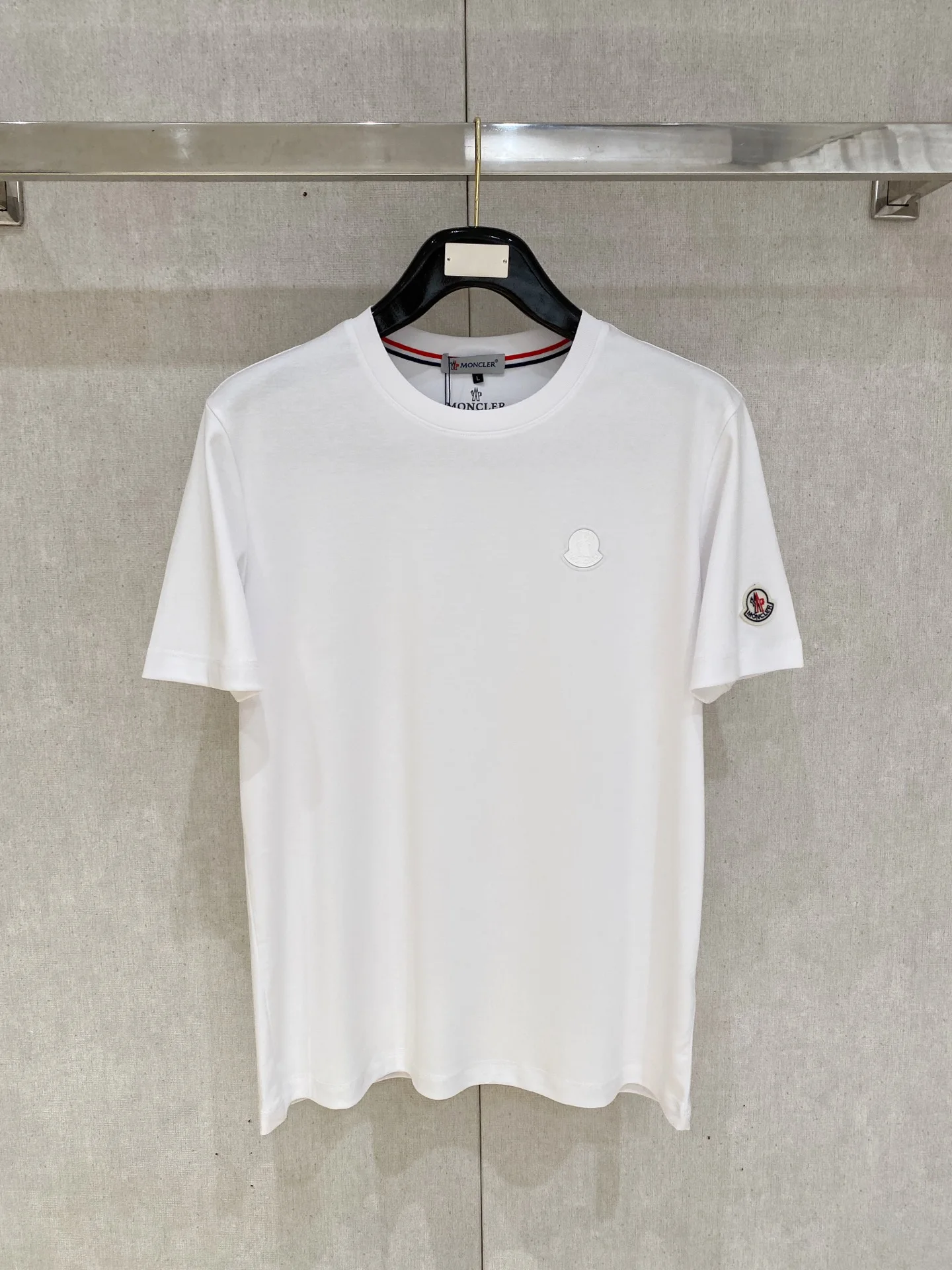 Moncler Xinjiang Long Staple Cotton Round Neck Short Sleeve Polo