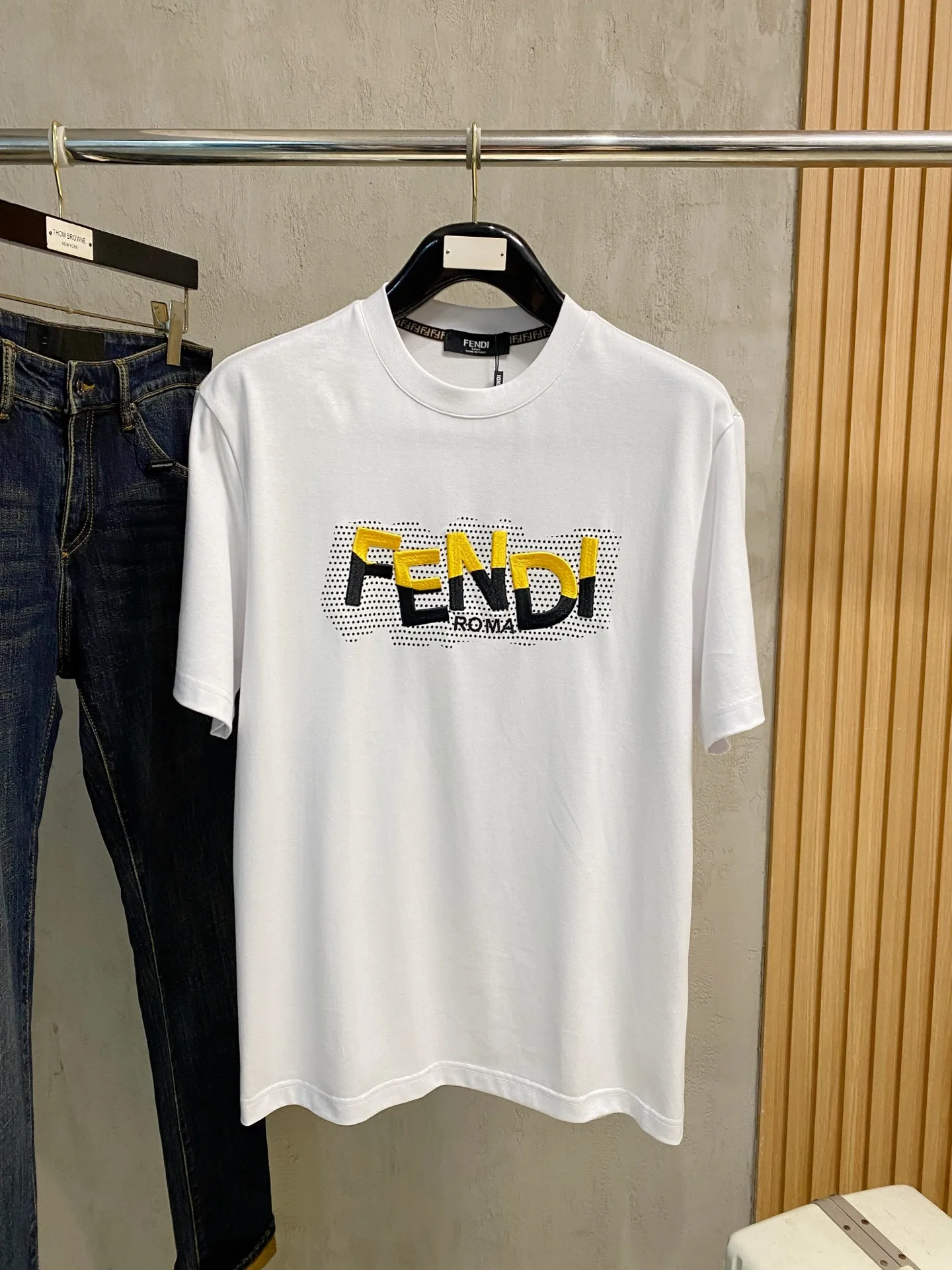 Fendi Xinjiang long-staple cotton men s short-sleeve T-shirt