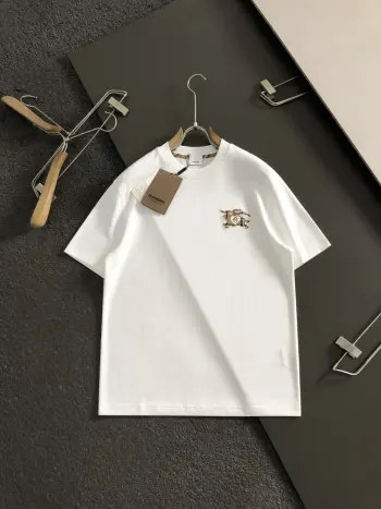 Plaid Knight Heart Spring Summer Short Sleeve Replica Burberry Tshirts and Polos