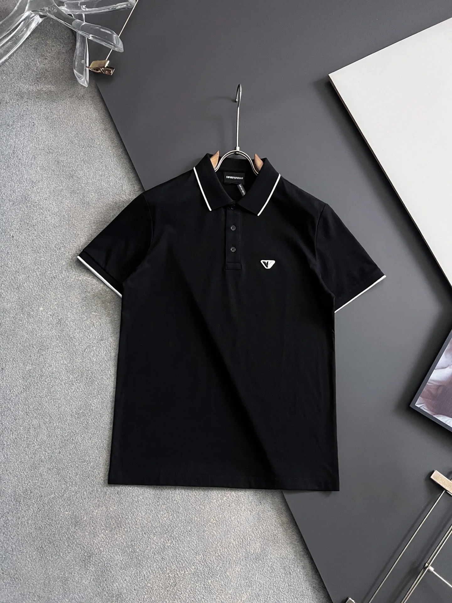 Armani Spring and summer new men s short-sleeve Polo shirt