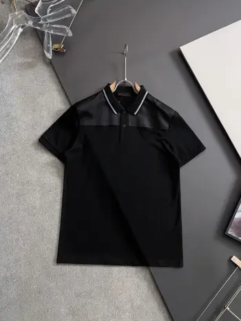 Spring and summer new men s short-sleeve Polo shirt Replica Prada Tshirts and Polos