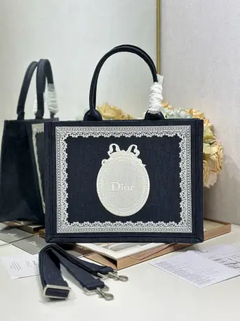 1286 Pattern Mixed Shopping Bag Women s Shoulder Bag Replica Dior womens bags