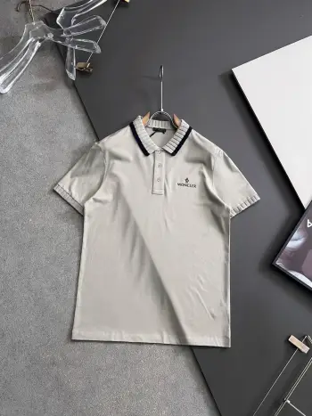 Spring and summer new men s short-sleeve Polo shirt Replica Moncler Tshirts and Polos