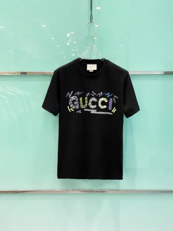 Spring and summer new unisex short-sleeve T-shirts Replica Gucci Tshirts and Polos