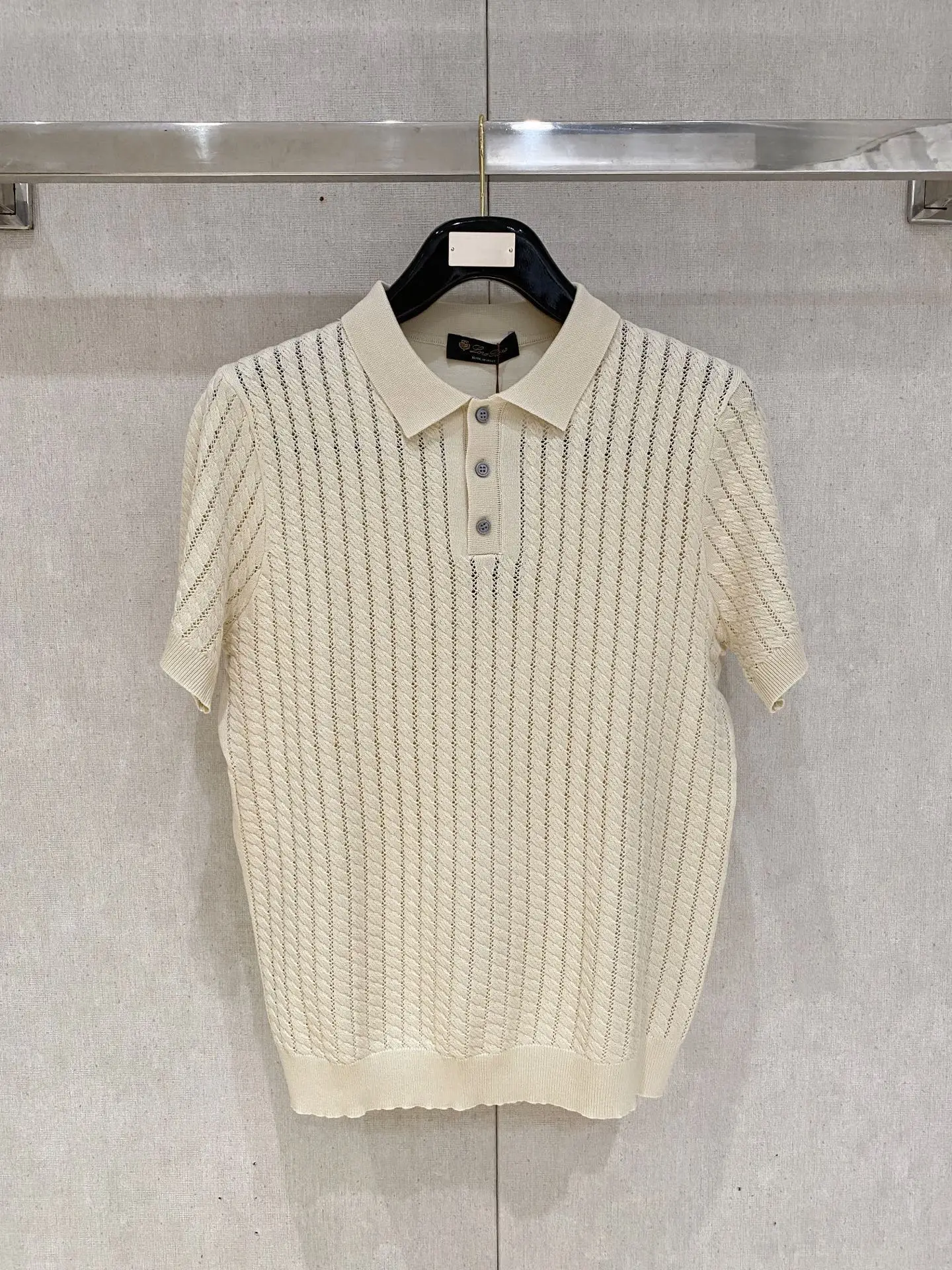 Loro Piana Old Money Style Knitted Short Sleeve Loro Piana Old Money Style Knitted Short Sleeve