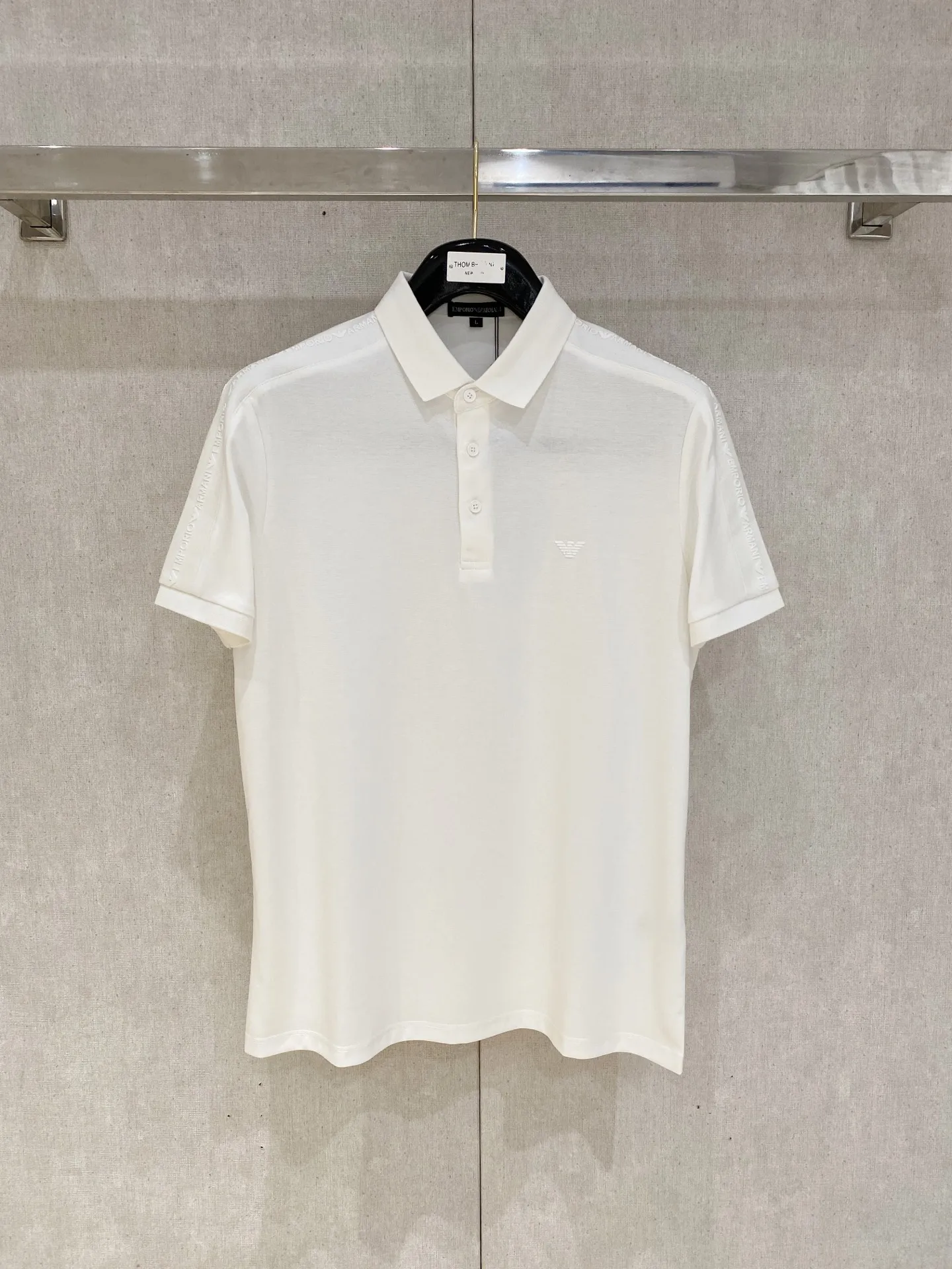 Armani New Letter Logo Men s Polo Shirt with Collar