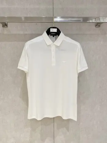 New Letter Logo Men s Polo Shirt with Collar Replica Armani Tshirts and Polos