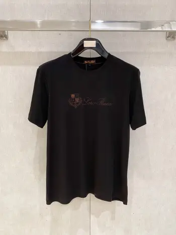 Xinjiang Long Staple Cotton Round Neck Short Sleeve Polo Replica Loro Piana Tshirts and Polos