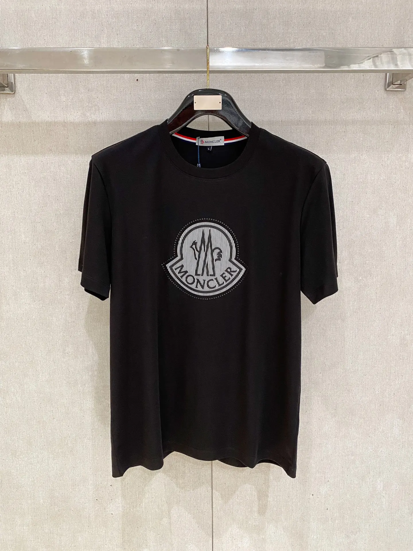 Moncler Xinjiang Long Staple Cotton Round Neck Short Sleeve Polo