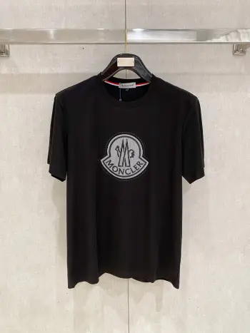 Xinjiang Long Staple Cotton Round Neck Short Sleeve Polo Replica Moncler Tshirts and Polos