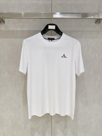Xinjiang Long Staple Cotton Round Neck Short Sleeve Polo Replica Loro Piana Tshirts and Polos