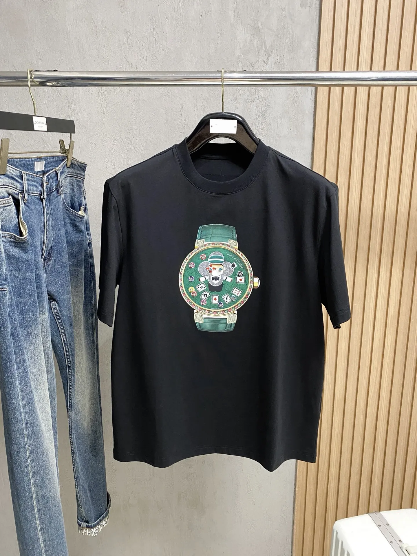 Louis Vuitton Imported Egyptian cotton men s short-sleeve T-shirt