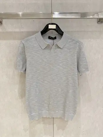 Old Money Style Knitted Short Sleeve Replica Loro Piana Tshirts and Polos