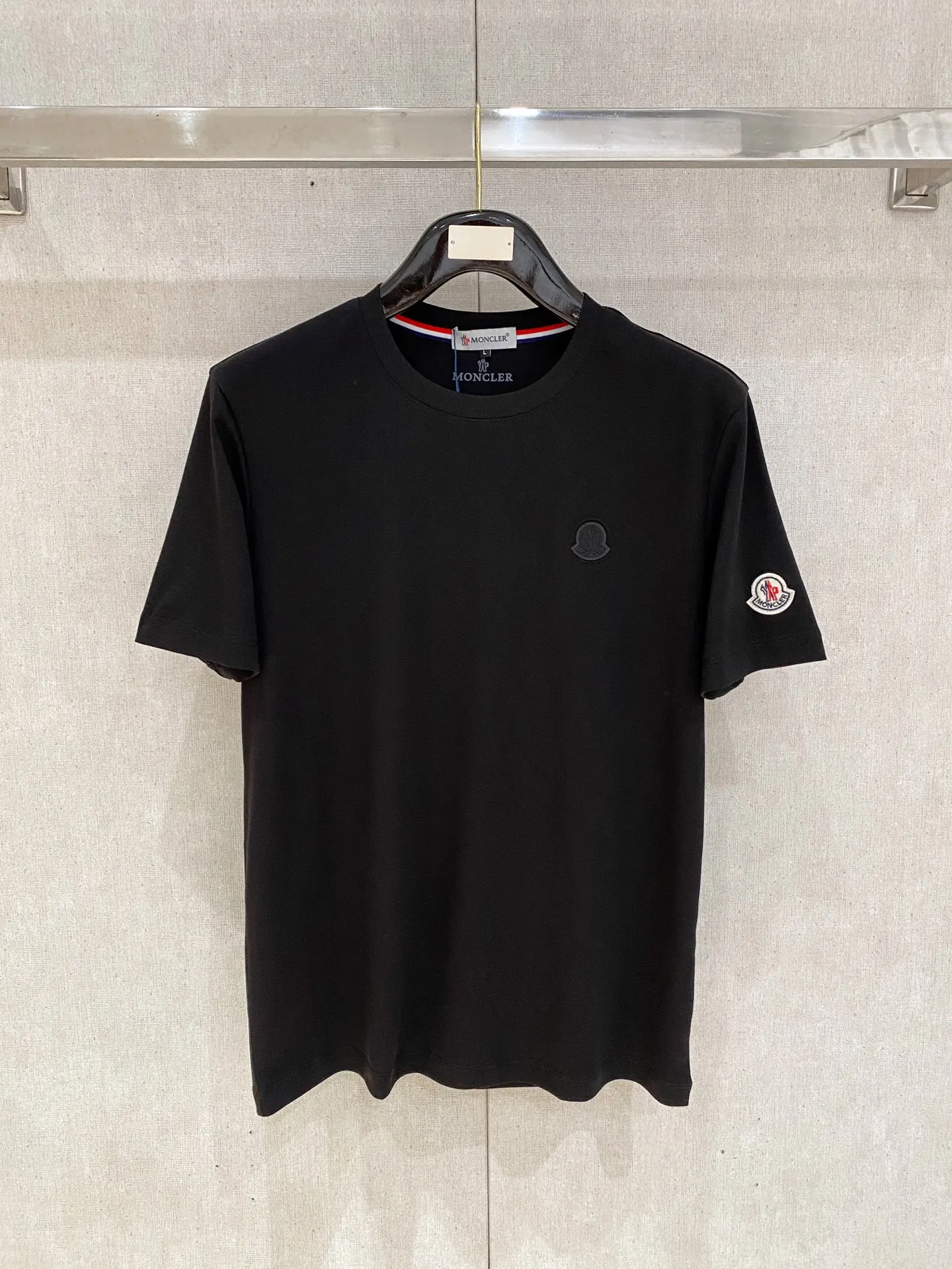 Moncler Xinjiang Long Staple Cotton Round Neck Short Sleeve Polo