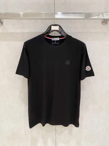 Xinjiang Long Staple Cotton Round Neck Short Sleeve Polo Replica Moncler Tshirts and Polos