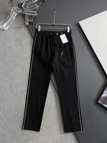 Elastic Waist Straight-leg Casual Pants Replica Dior Pants and Trousers