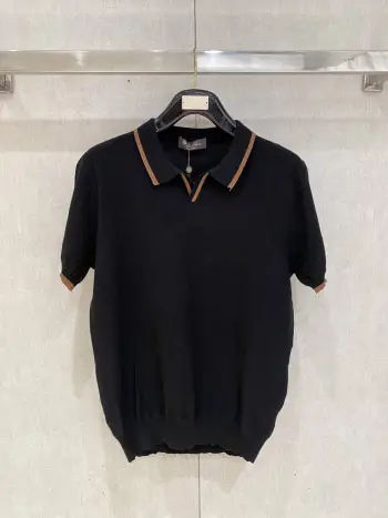 Old Money Style Knitted Short Sleeve Replica Loro Piana Tshirts and Polos