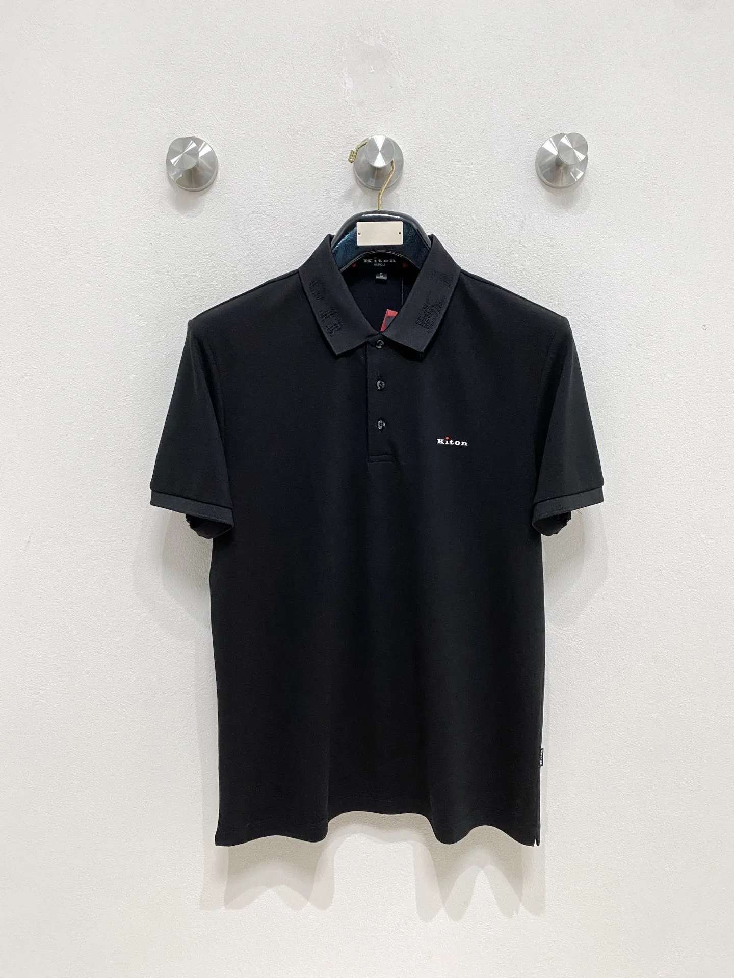 kiton Xinjiang long-staple cotton short-sleeve Polo