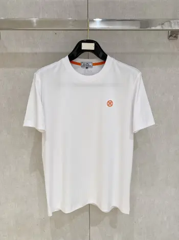 Xinjiang Long Staple Cotton Round Neck Short Sleeve Polo Replica Hermes Tshirts and Polos