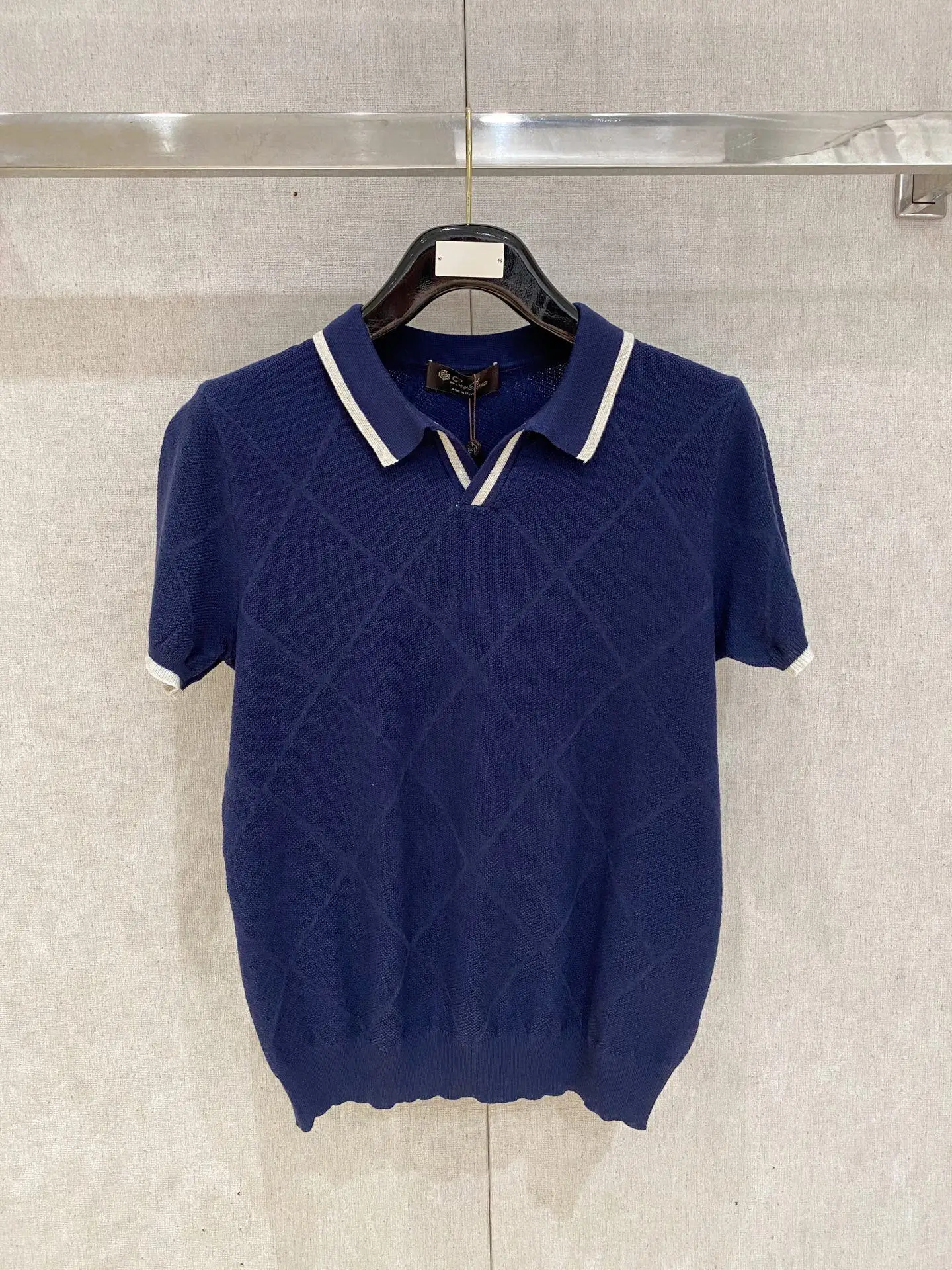 Loro Piana Old Money Style Knitted Short Sleeve Loro Piana Old Money Style Knitted Short Sleeve