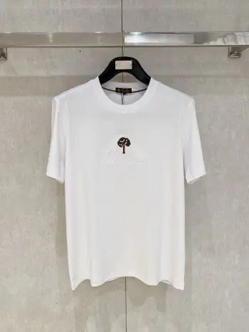 Xinjiang Long Staple Cotton Round Neck Short Sleeve Polo Replica Loro Piana Tshirts and Polos