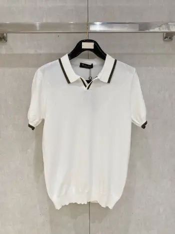 Old Money Style Knitted Short Sleeve Replica Loro Piana Tshirts and Polos