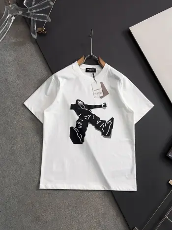 Spring and summer new款 cool cotton men s short-sleeve shirt Replica Balenciaga Tshirts and Polos