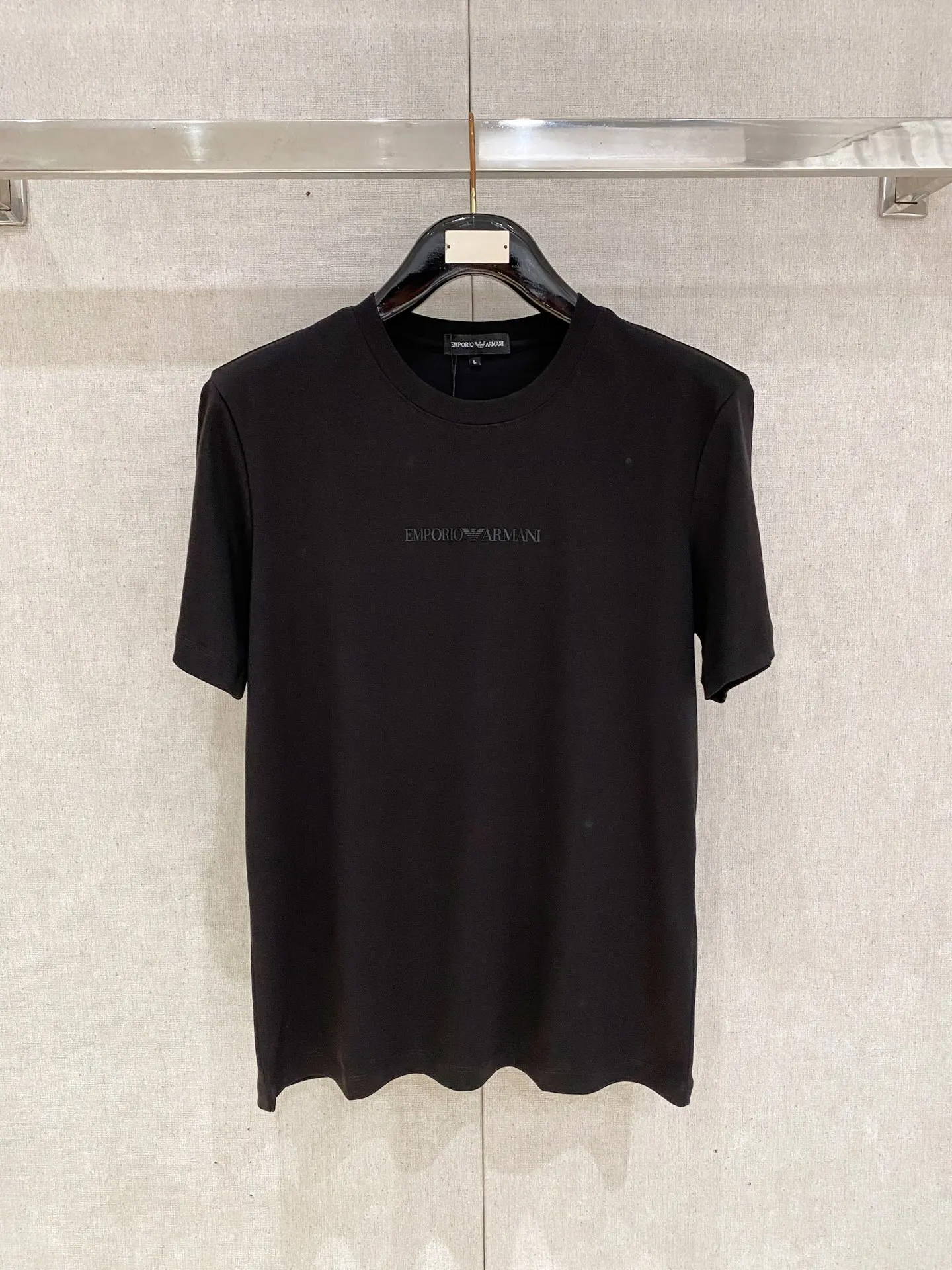 Armani Xinjiang Long Staple Cotton Round Neck Short Sleeve Polo