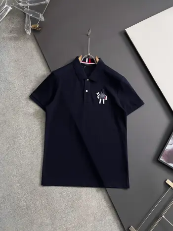 Spring and summer new men s short-sleeve Polo shirt Replica Moncler Tshirts and Polos