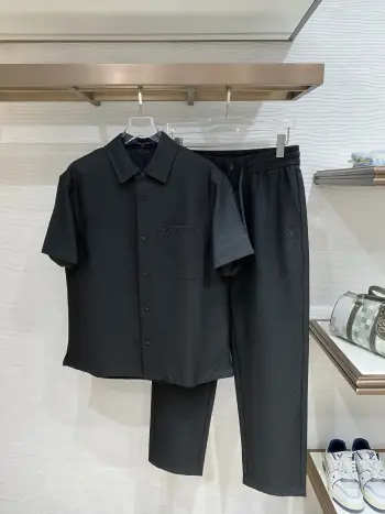 Spring short-sleeve suit Replica Louis Vuitton Shirts