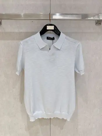 Old Money Style Knitted Short Sleeve Replica Loro Piana Tshirts and Polos