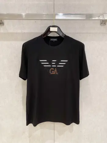 Xinjiang Long Staple Cotton Round Neck Short Sleeve Polo Replica Armani Tshirts and Polos