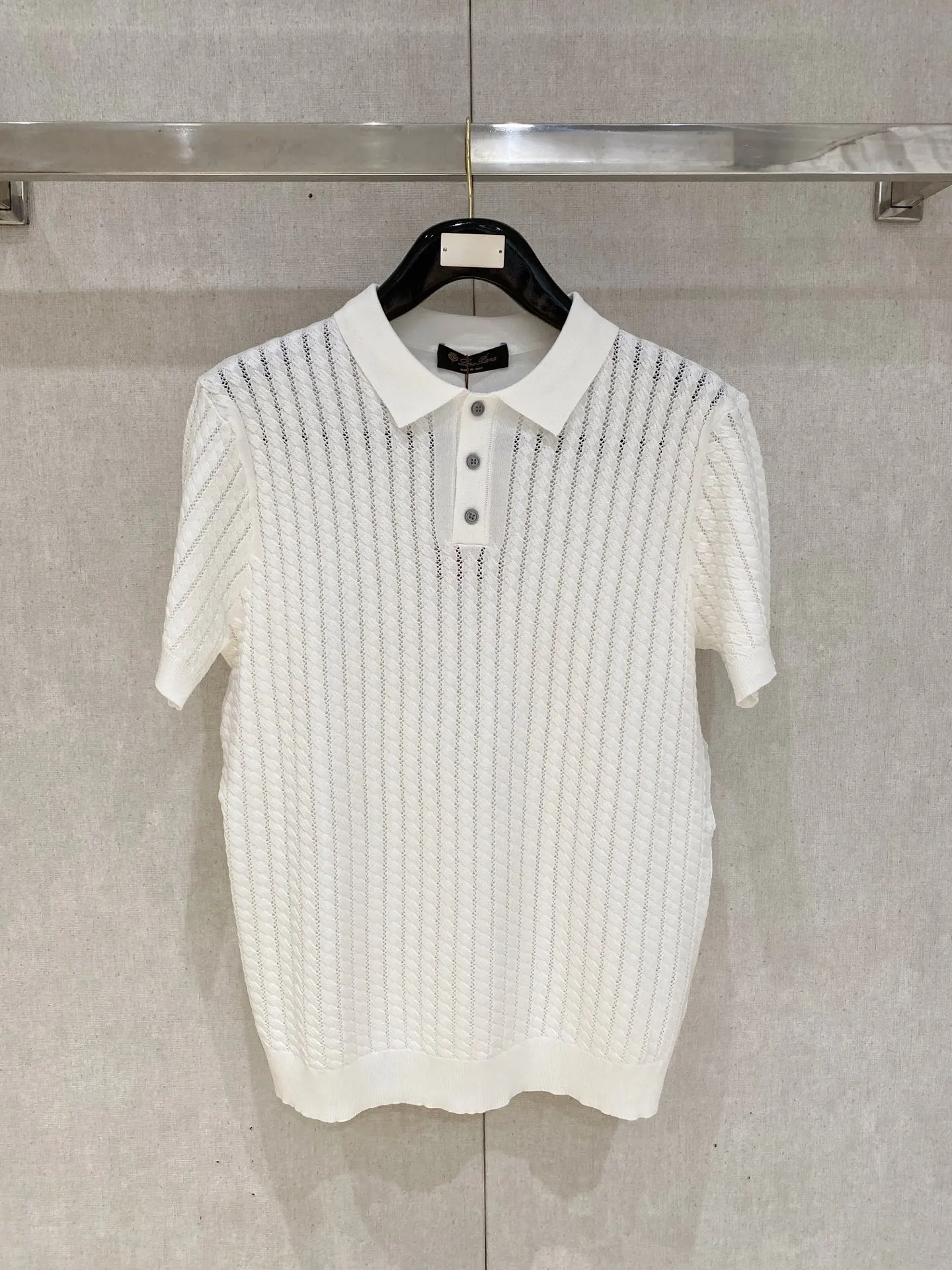 Loro Piana Old Money Style Knitted Short Sleeve Loro Piana Old Money Style Knitted Short Sleeve