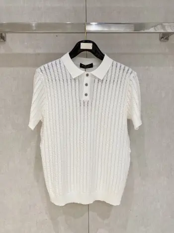 Old Money Style Knitted Short Sleeve Replica Loro Piana Tshirts and Polos