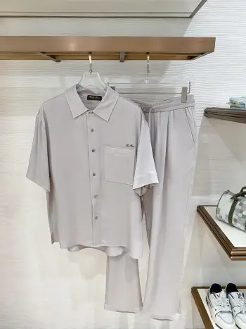 Spring Suit Men s Short Sleeve Set Replica Loro Piana Tshirts and Polos