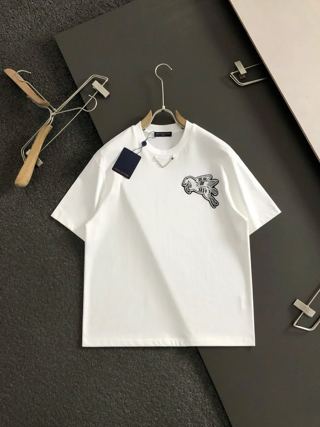 Loro Piana Metal chain collar short-sleeve for spring and summer Loro Piana Metal chain collar short-sleeve for spring and summer