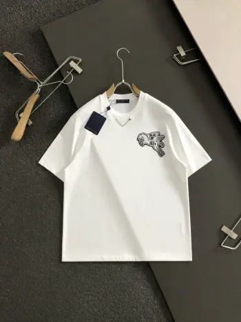 Metal chain collar short-sleeve for spring and summer Replica Loro Piana Tshirts and Polos