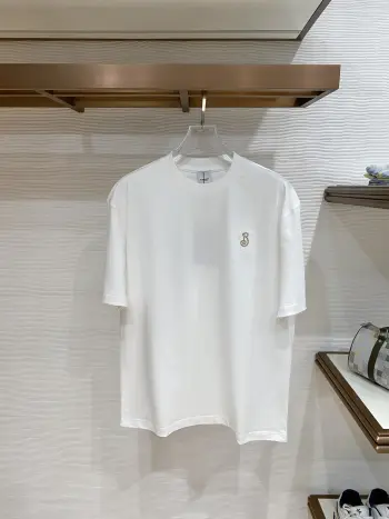 Latest men s short-sleeve round-neck T-shirt Replica Burberry Tshirts and Polos