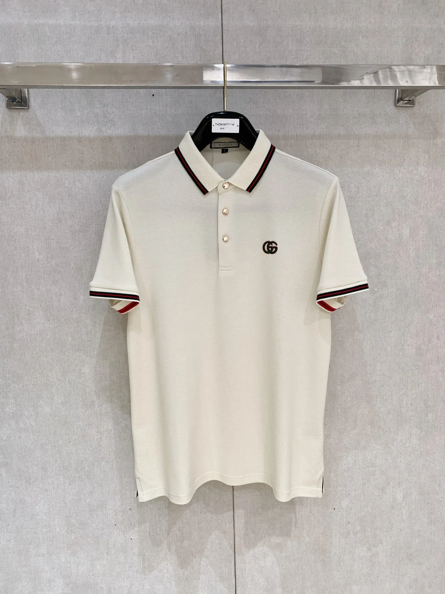 Gucci New Letter Logo Men s Polo Shirt with Collar Gucci New Letter Logo Men s Polo Shirt with Collar