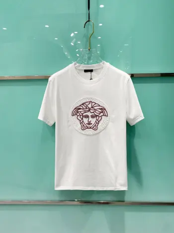 New style latest short-sleeve round-neck T-shirt Replica Versace Tshirts and Polos