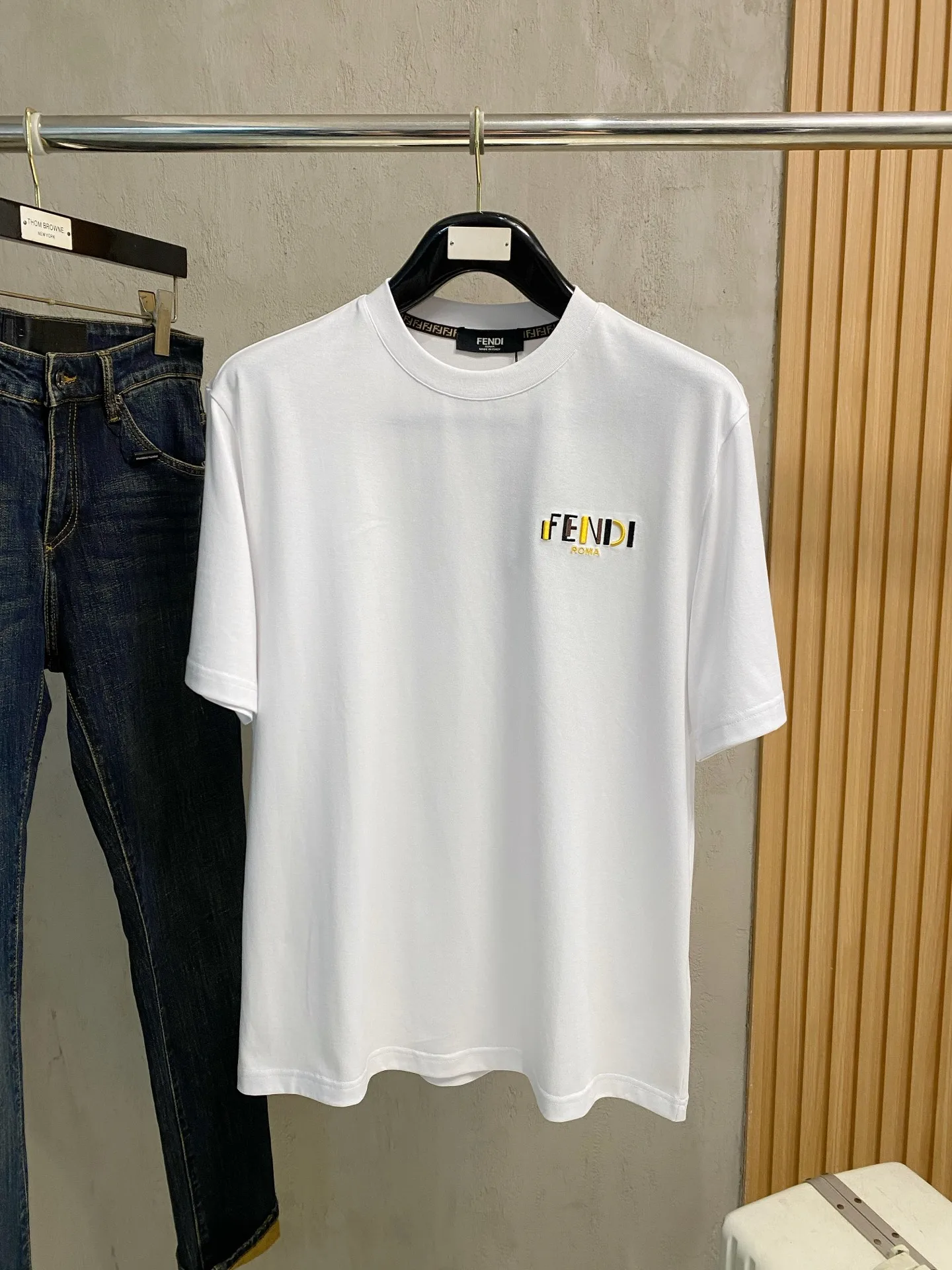 Fendi Xinjiang long-staple cotton men s short-sleeve T-shirt
