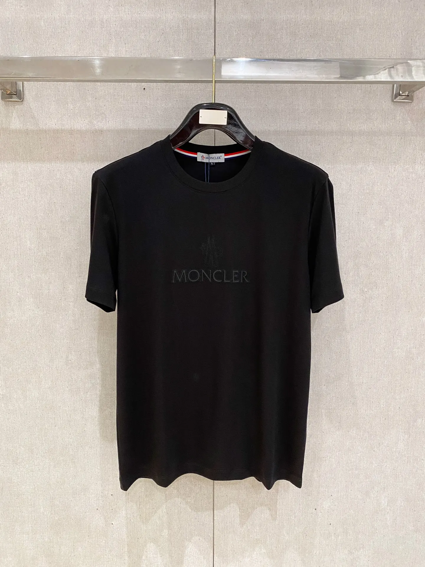 Moncler Xinjiang Long Staple Cotton Round Neck Short Sleeve Polo